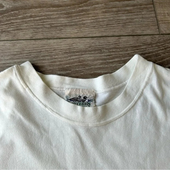 Vintage Northern Reflections White Cotton  Floral Embroidery Short Sleeves - Picture 5 of 13